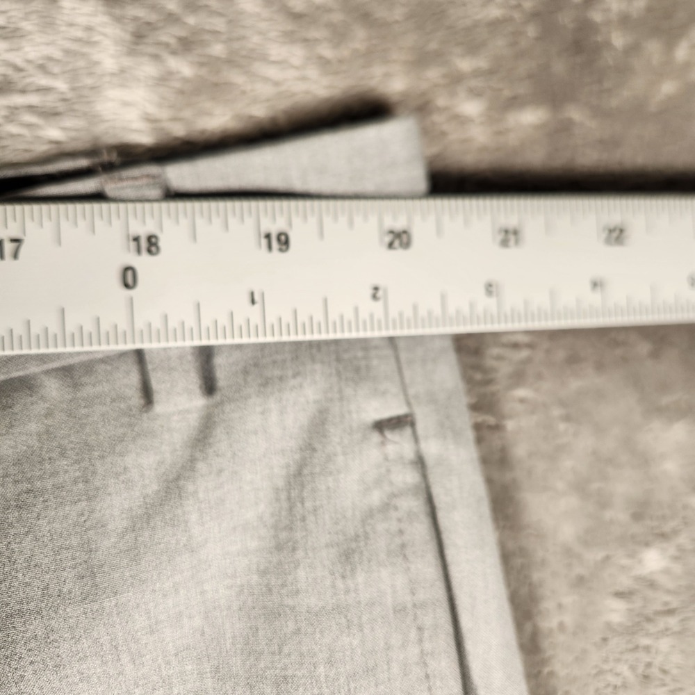 Lauren Ralph Lauren Dress Pants Mens 42x30 Gray Excellent Stretch Flat Front - Picture 2 of 13